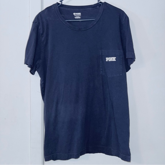 PINK Victoria's Secret Navy Short Sleeve Tee - Picture 4 of 4